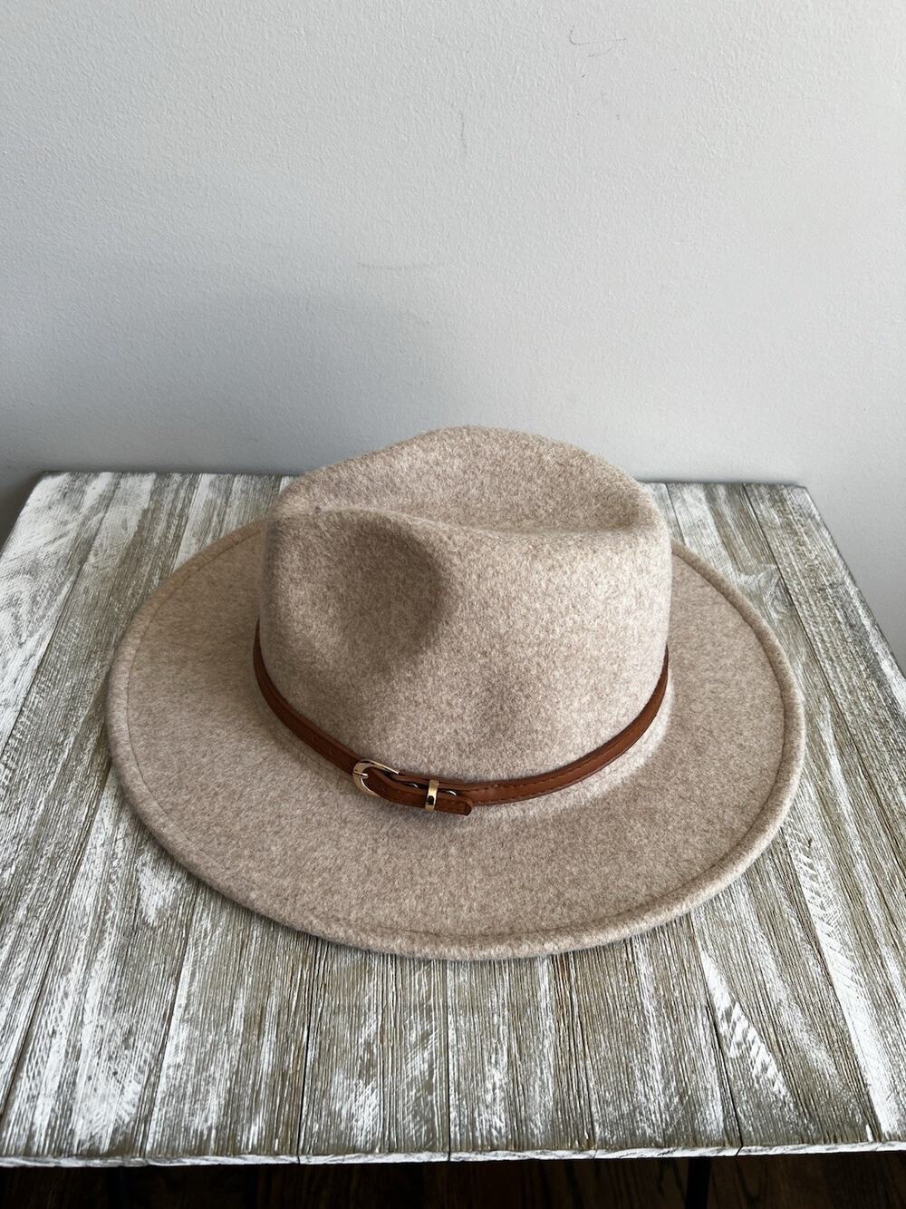 Altar'd State Wool Blend Hat With Leather Buckled Strap NWT Fall Autumn